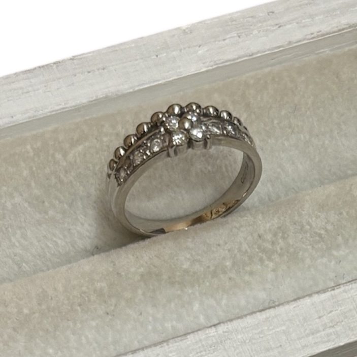 Pt900 プラチナ メレダイヤ リング アクセサリー ジュエリー 貴金属