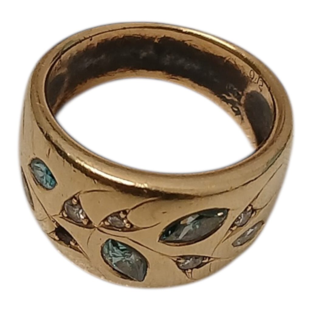 K18 リング  ダイヤモンド付き