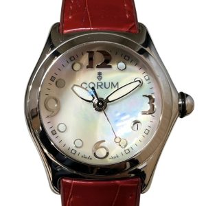 コルム CORUM バブル デイト シェル文字盤 クオーツ 腕時計