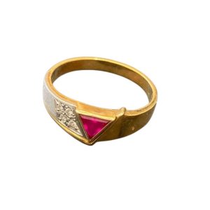 K18 ルビーリング　18金