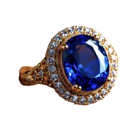 K18(18金)サファイアリング