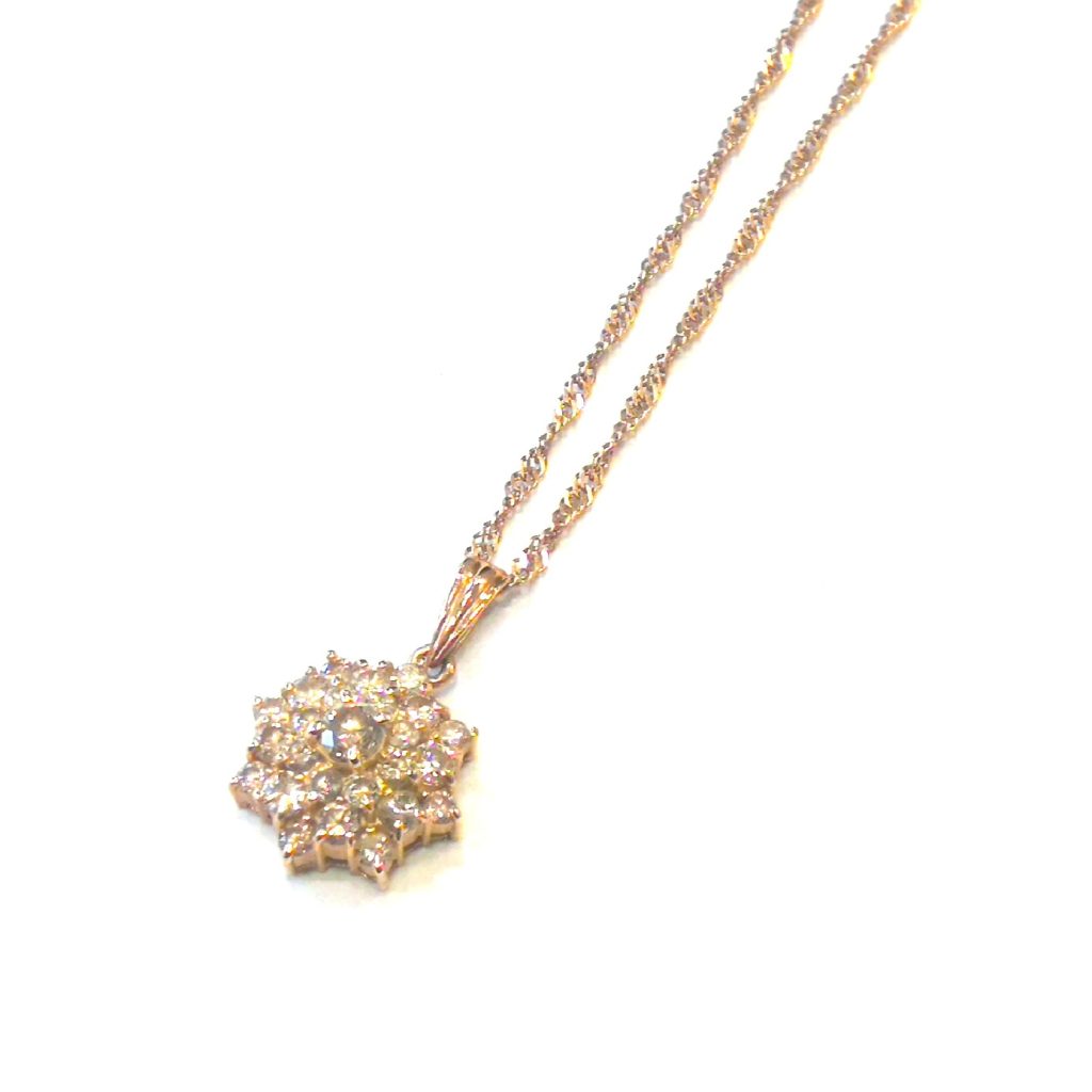 K18 ダイヤネックレス