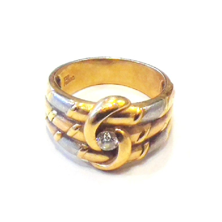 K18/Pt900 コンビリング