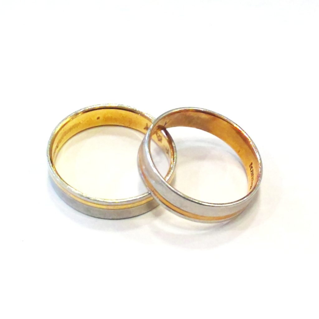 K18/Pt900 コンビリング