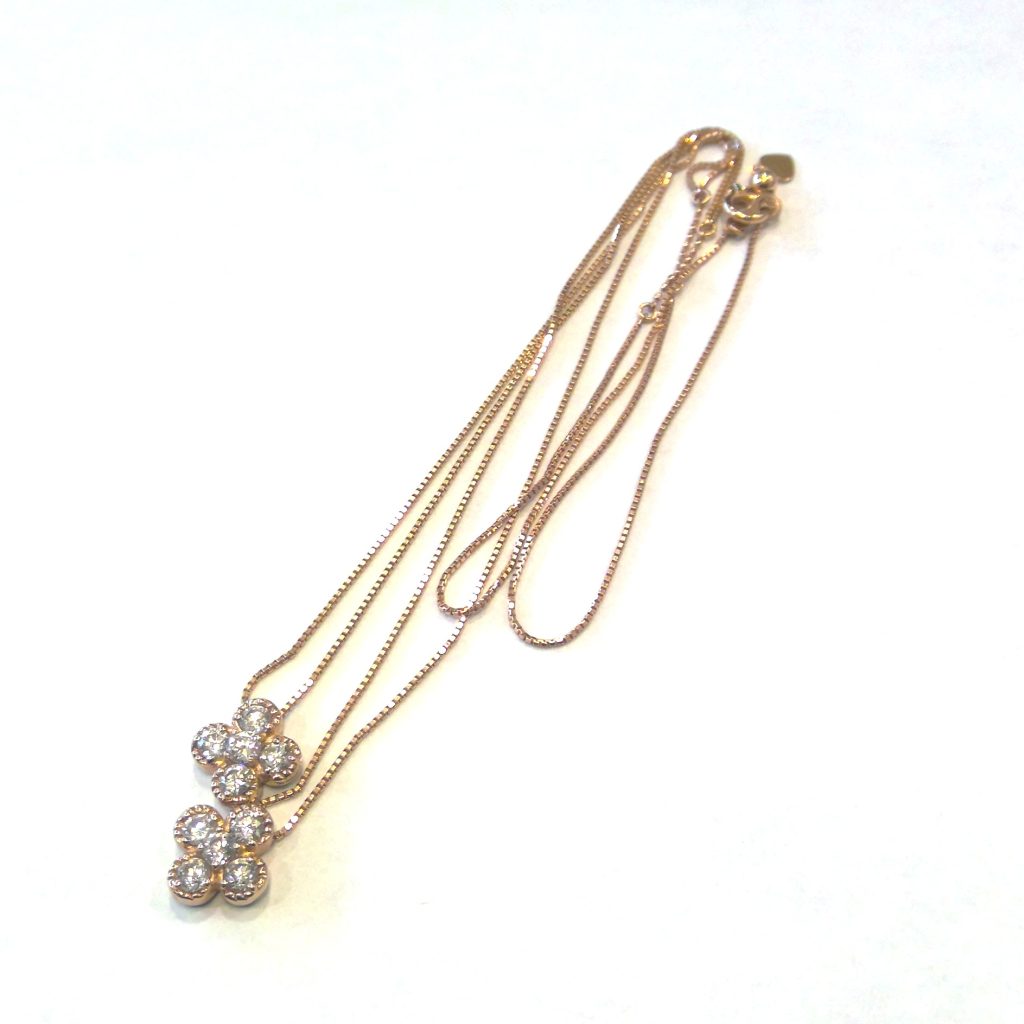 K18 ダイヤモンドネックレス