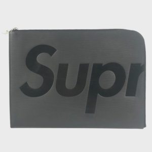 LOUIS VUITTON ルイヴィトン M67754 ポシェット・ジュールGM エピ シュプリーム supreme クラッチバッグ ノワール ブラック メンズ