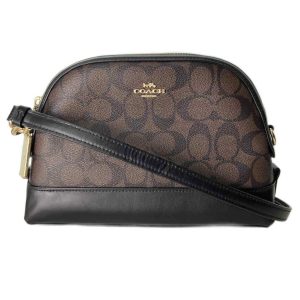 コーチ COACH ドームショルダーバッグ バッグ　シグネチャー　ブラウン F76674 /IU レディース