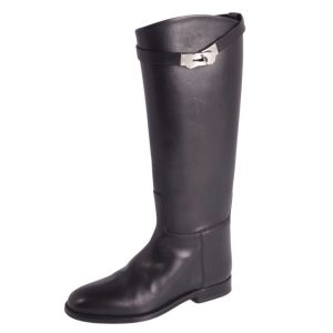エルメス HERMES ブーツ 2021 ロングブーツ ジャンピングブーツ ケリー金具 シューズ 35.5(22.5cm相当) ブラック ce04os-rm07e30581