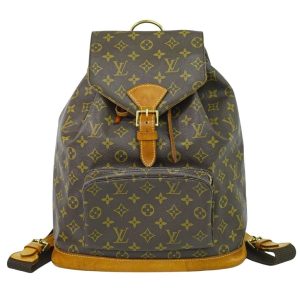 ルイヴィトン LOUIS VUITTON LV モンスリ GM モノグラム リュックサック バックパック ブラウン M51135