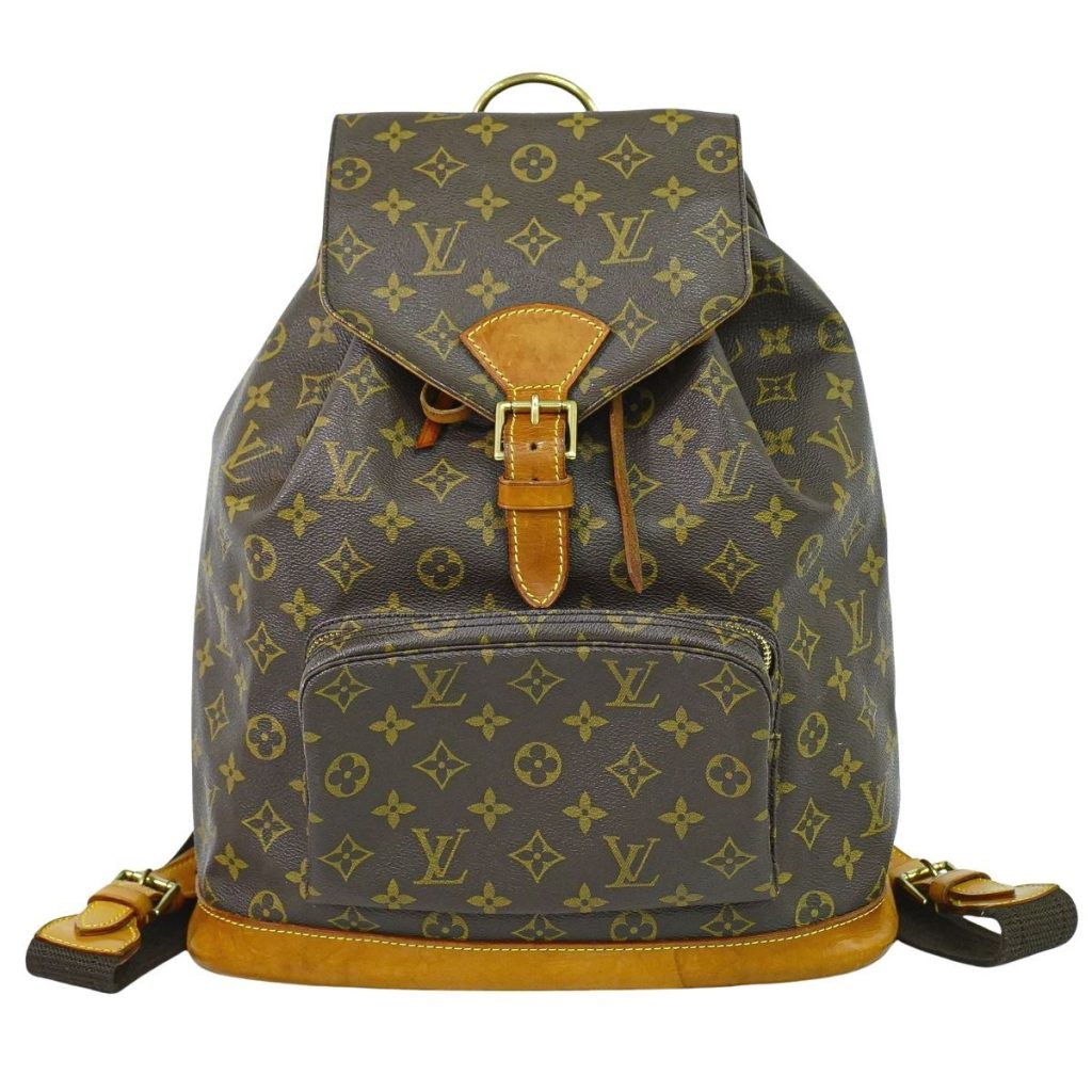 ルイヴィトン LOUIS VUITTON LV モンスリ GM モノグラム リュックサック バックパック ブラウン M51135