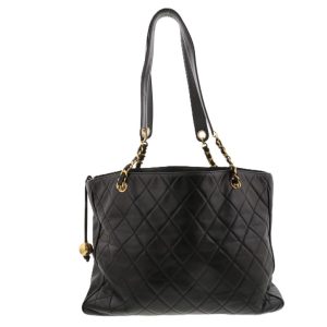 CHANEL シャネル マトラッセ チェーン ショルダー ショルダーバッグ ヴィンテージ ブラック レディース