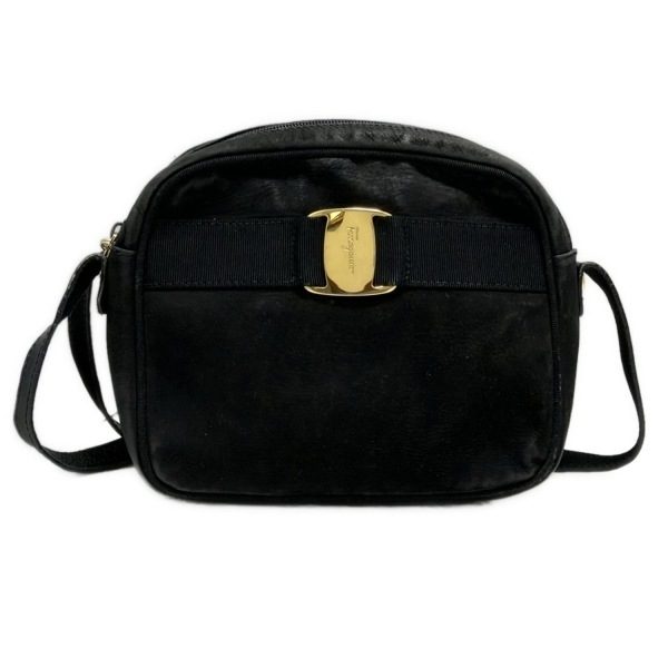 サルバトーレフェラガモ FERRAGAMO/SalvatoreFerragamo ショルダーバッグ ヴァラ レザー 黒 バッグ