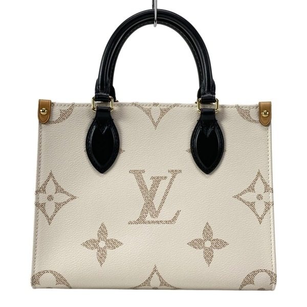 ルイヴィトン LOUIS VUITTON トートバッグ M24533 オンザゴーPM モノグラムデュンヌ RFID確認済み 美品 バッグ モノグラム・デュンヌ