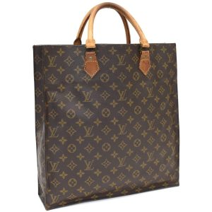 LOUIS VUITTON ルイヴィトン ハンドバッグ サックプラ M51140 モノグラム ブラウン◆E.Csl.tI-10