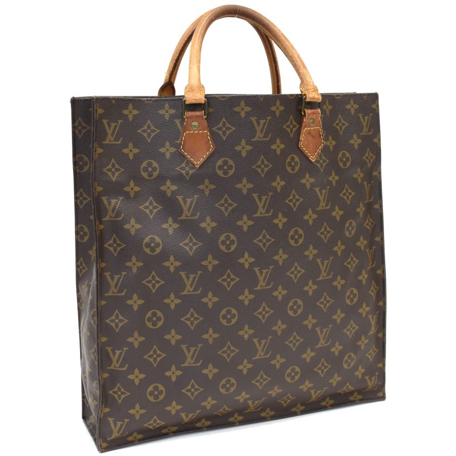 LOUIS VUITTON ルイヴィトン ハンドバッグ サックプラ M51140 モノグラム ブラウン◆E.Csl.tI-10