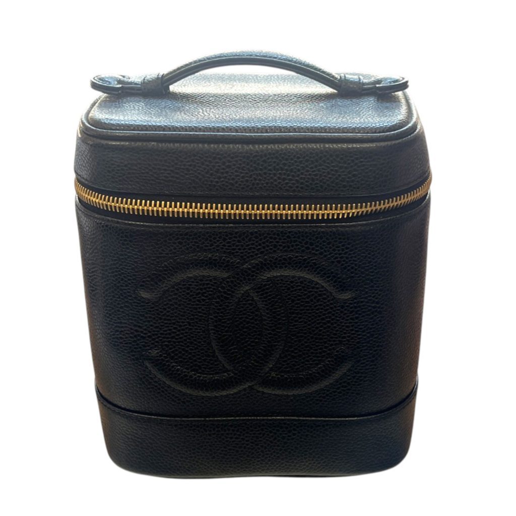 シャネル キャビアスキン バニティバッグ