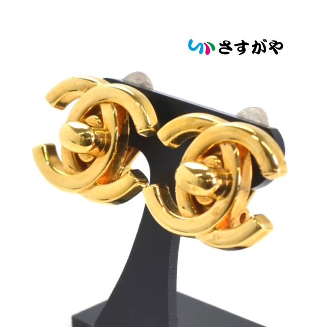 CHANEL シャネル ココマーク イヤリング 年代物 メッキ アクセサリー