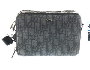 Christian Dior クリスチャンディオール オブリーク メッセンジャーバック ショルダーバッグ ブラック