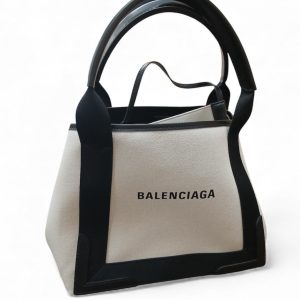 バレンシアガ ネイビーカバス キャンバス トート（型番：339933）