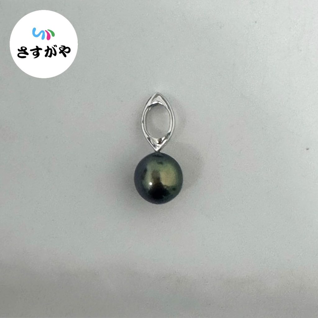 K18WG パール付き トップ