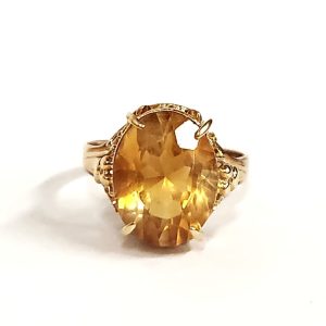 18金 (K18) リング シトリン  ジュエリー 指輪 貴金属 | 根室市清隆町