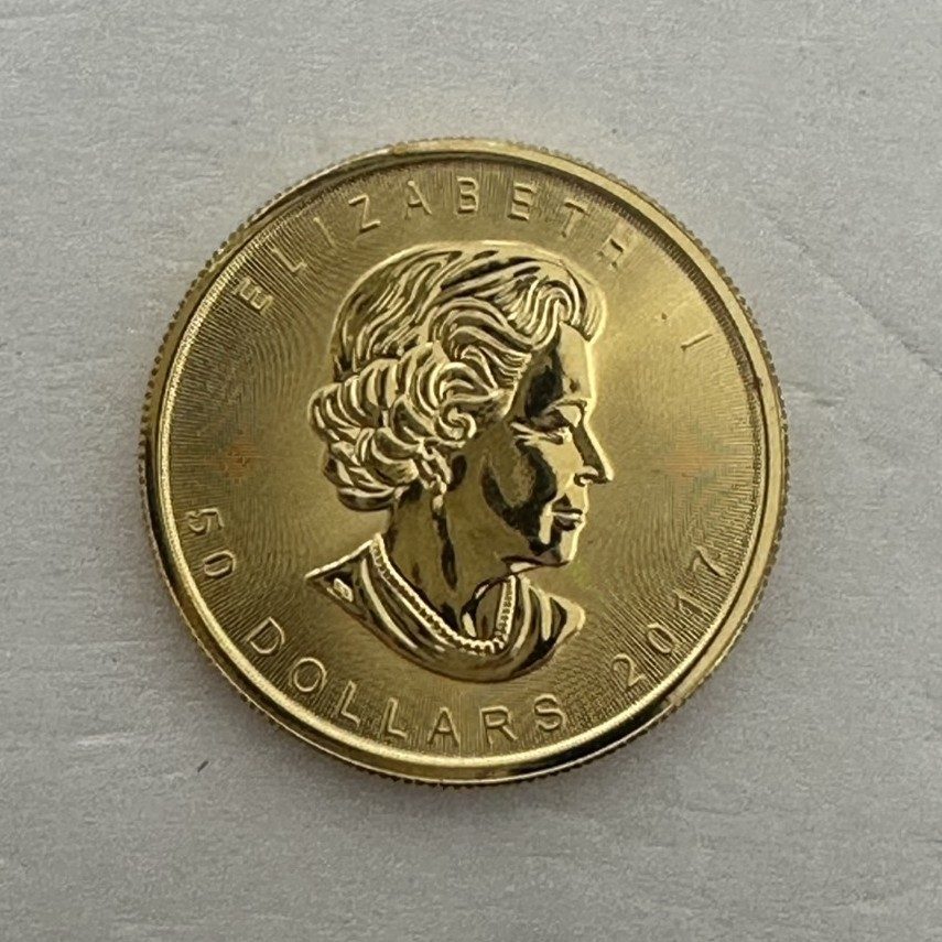 K24　カナダ メイプルリーフ金貨 1オンス