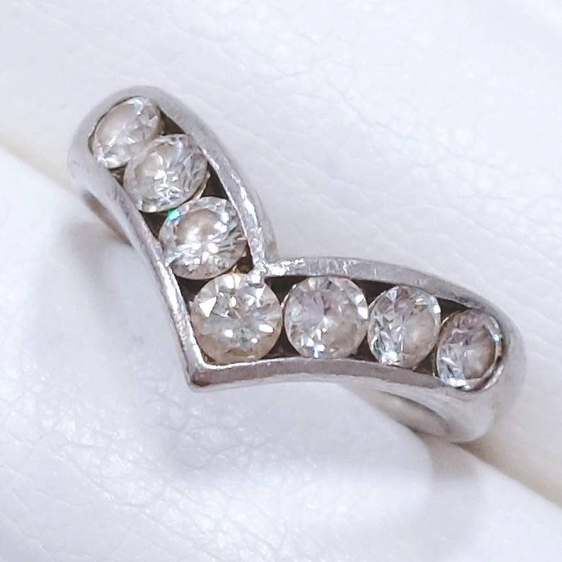 Pt900 メレ プラチナ リング 指輪