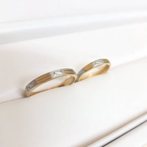 K18／Pt900 コンビペアリング