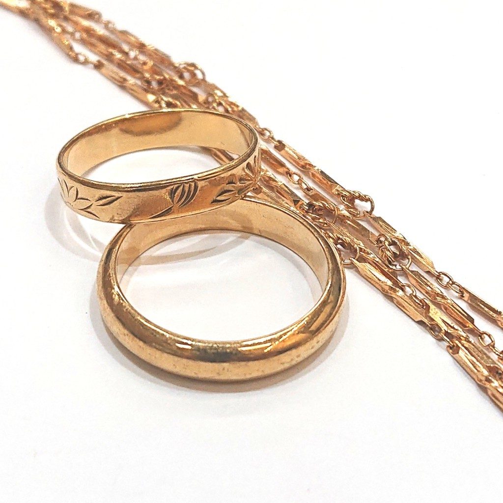 K18 18金 ネックレス リング