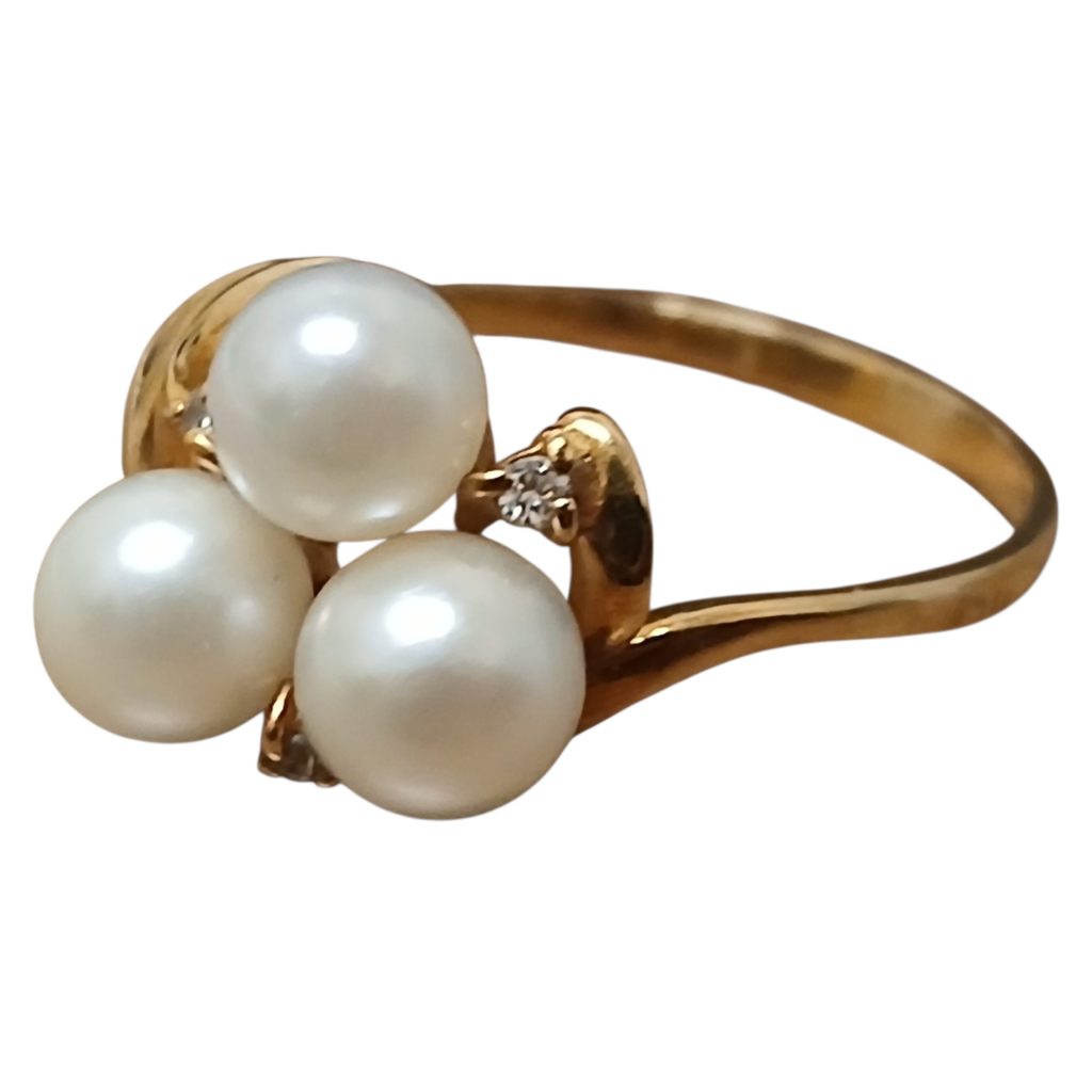 K18（18金・750）パールリング