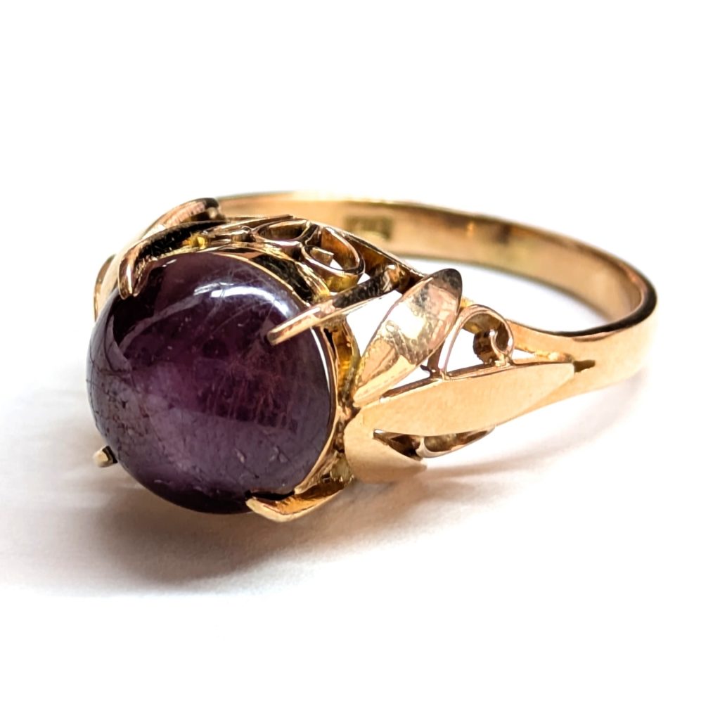 K18 18金 リング 指輪 インドスタールビー