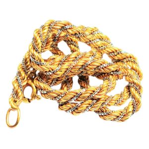 K18(18金)＆Pt900(プラチナ)ネックレス