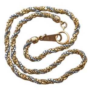 K18 18金 Pt850 プラチナ850 コンビ ブレスレット