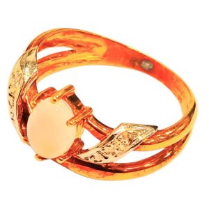 K18(18金)ダイヤ付きリング