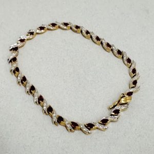 K18 / 宝石 / ブレスレット / ルビー / ダイヤモンド