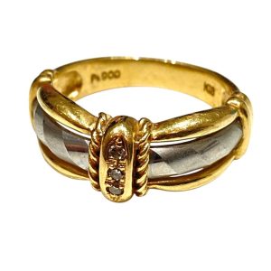 K18 Pt900 / リング ハーフ