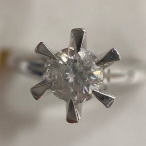 ダイヤ付きプラチナリング