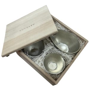 未使用品 / 酒器3点セット 錫製