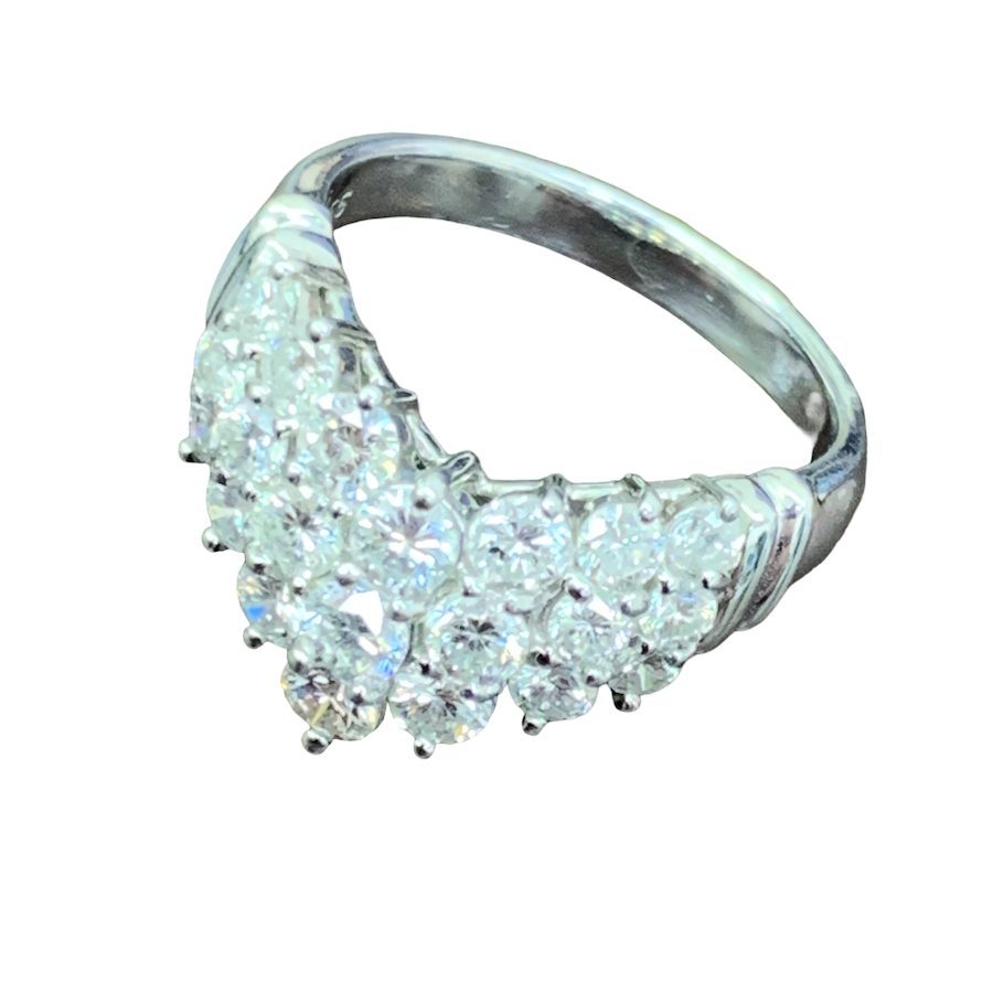 Pt900リング 総メレ1.55ct