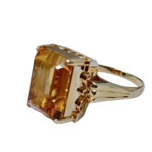 K18(18金) トパーズ17ct  リング