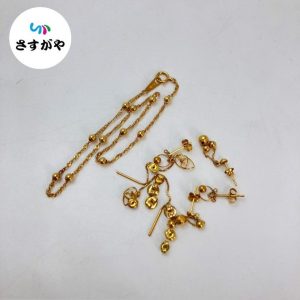 K18 ネックレス＆ピアス