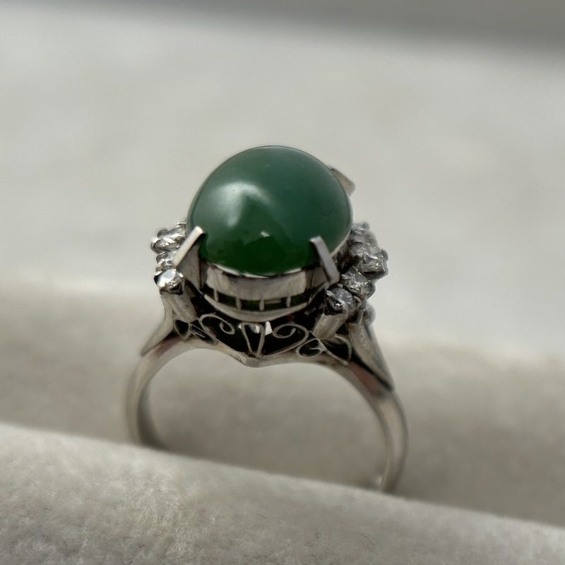 Pt950（プラチナ950）翡翠リング｜伊勢崎市連取元町