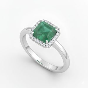 エメラルド ダイヤモンド リング Pt900