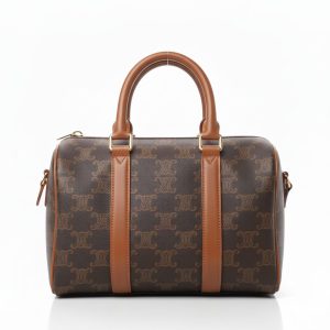 CELINE（セリーヌ）ミニボストン　トリオンフキャンバス＆カーフスキン