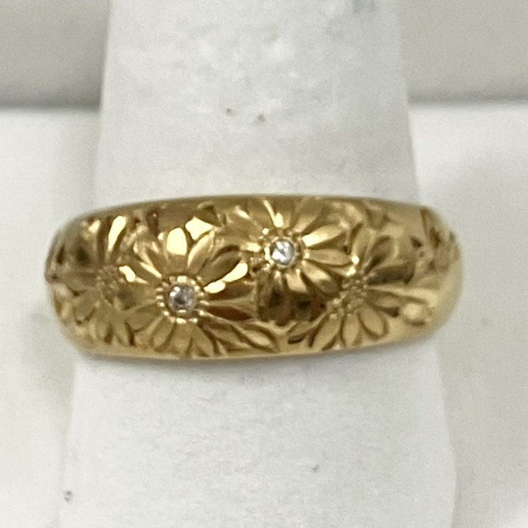 【メレダイヤ リング 指輪】K18 18金 750