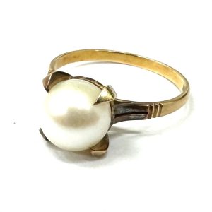 【貴金属】K18 18金 750 パール付 リング ジュエリー アクセサリー