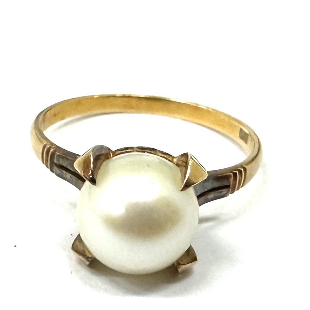 【貴金属】K18 18金 750 パール付 リング ジュエリー アクセサリー