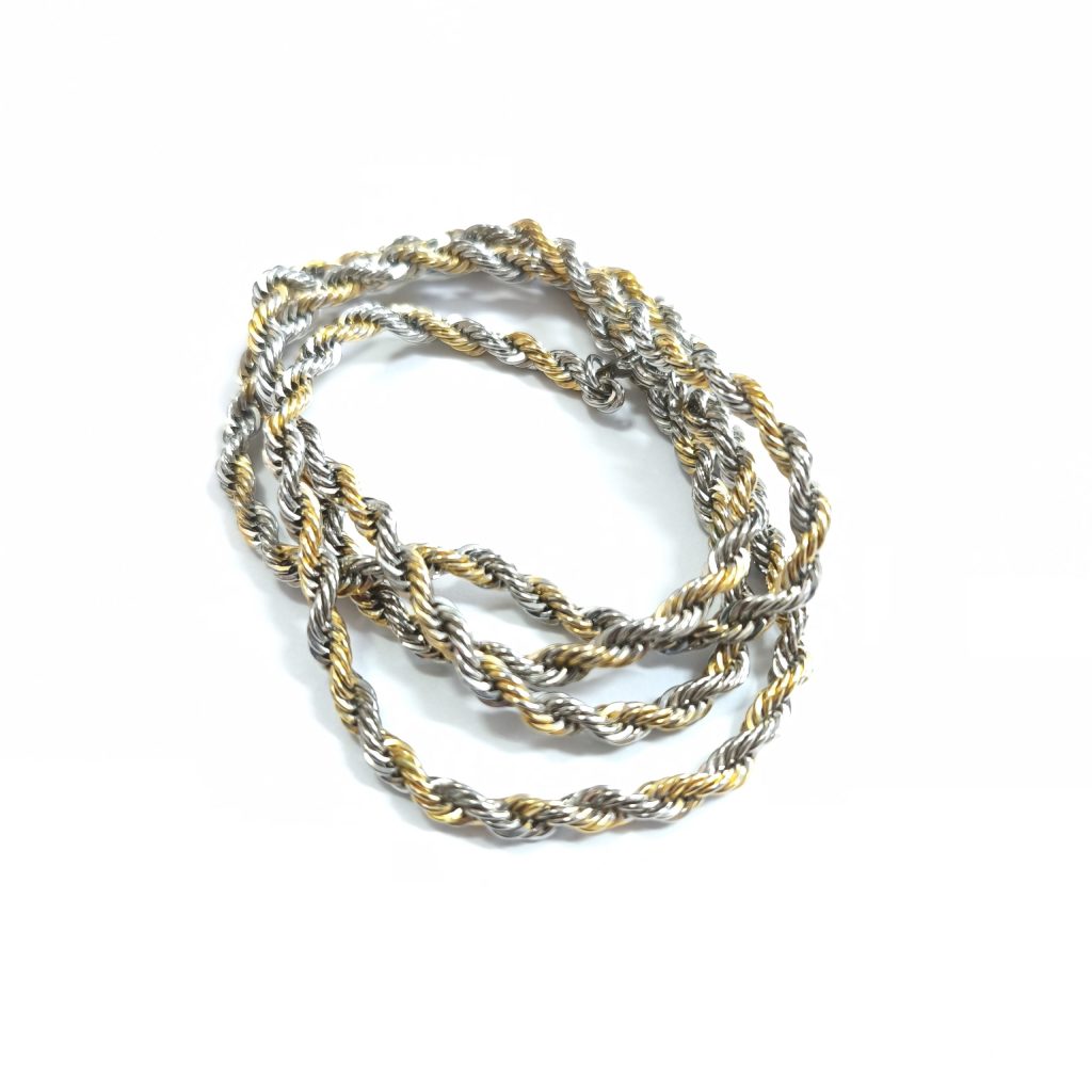 K18/Pt850 18金 プラチナ コンビ ネックレス