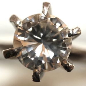 プラチナ900 (Pt900) リング ダイヤモンド付き 貴金属