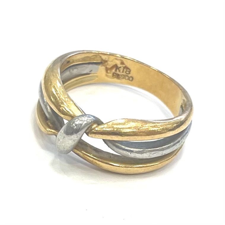K18/Pt900 リング